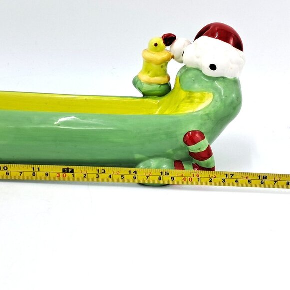 Boston Warehouse Vintage Olive Dish 2003 Christmas Table Decor - Picture 9 of 9